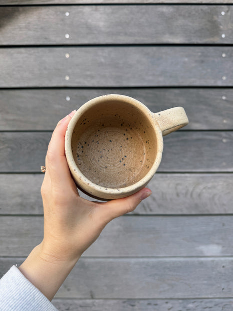 St Agnes handmade small ceramic mug with a glazed finish, 250ml