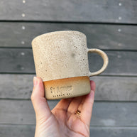 St Agnes handmade small ceramic mug with a glazed finish, 250ml