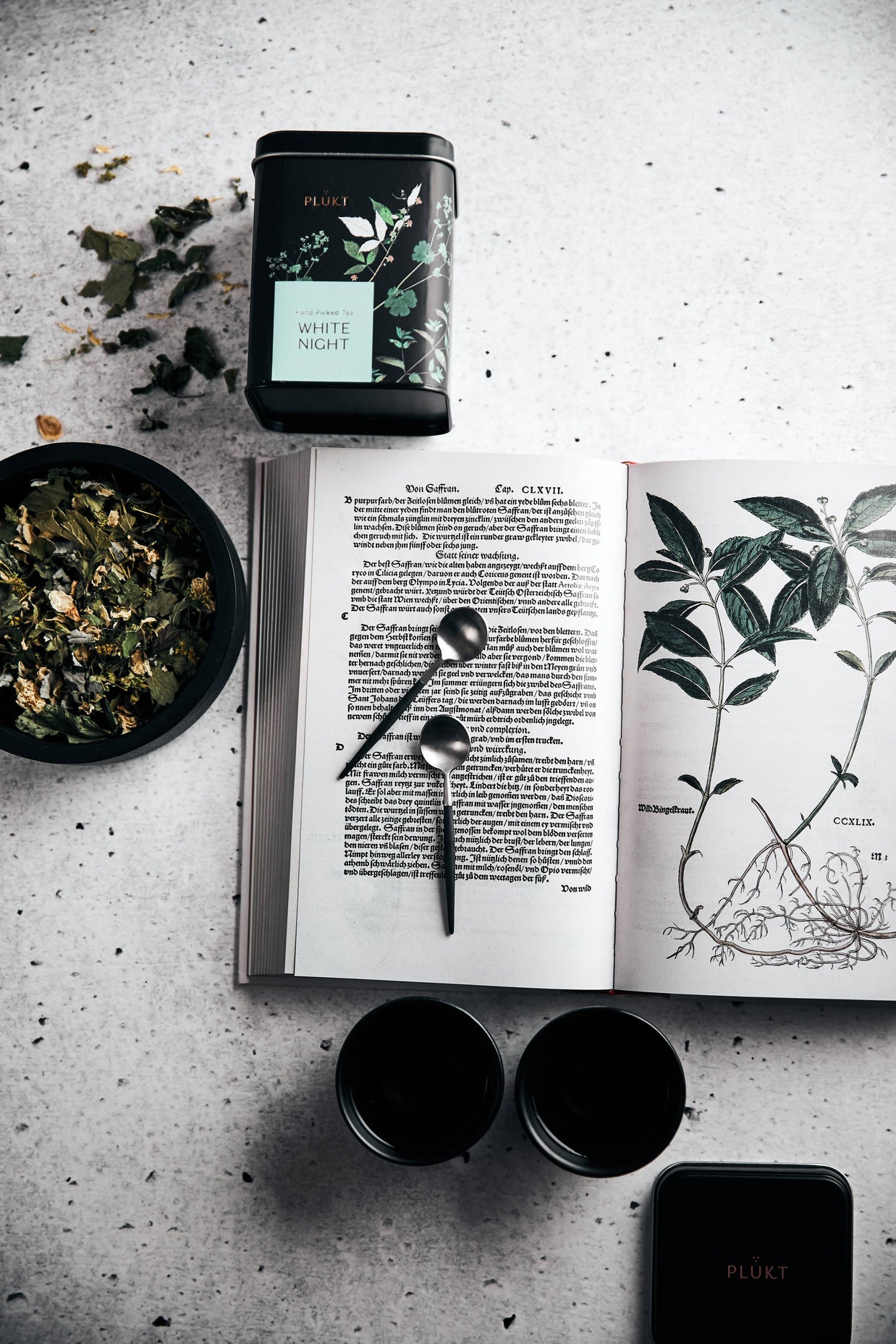 Tea Blend White Night - calming evening herbal , relaxing: 25 biodegradable bags free from plastic
