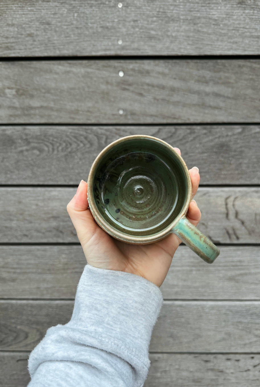 St Agnes handmade large ceramic mug with a glazed finish, 14–16oz