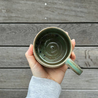 St Agnes handmade large ceramic mug with a glazed finish, 14–16oz