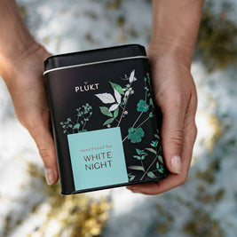 Tea Blend White Night - calming evening herbal , relaxing: 25 biodegradable bags free from plastic