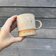 St Agnes handmade small ceramic mug with a glazed finish, 250ml