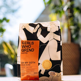 Coffee, Oh My Goth blend, dark roast, Brazil & Guatemala.: Wholebean / 250g