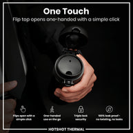ION8 Insulated Steel Travel Mug — Black, 360ml