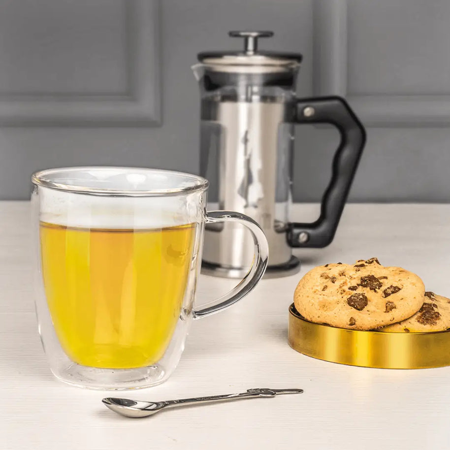 Bialetti Capri Double-Walled Glass Mugs — 2 × 350ml