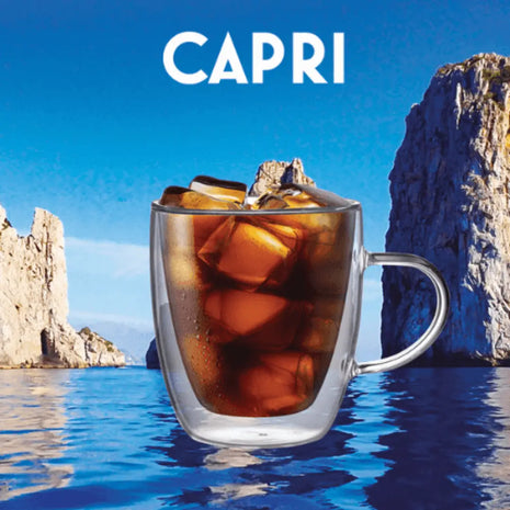 Bialetti Capri Double-Walled Glass Mugs — 2 × 350ml