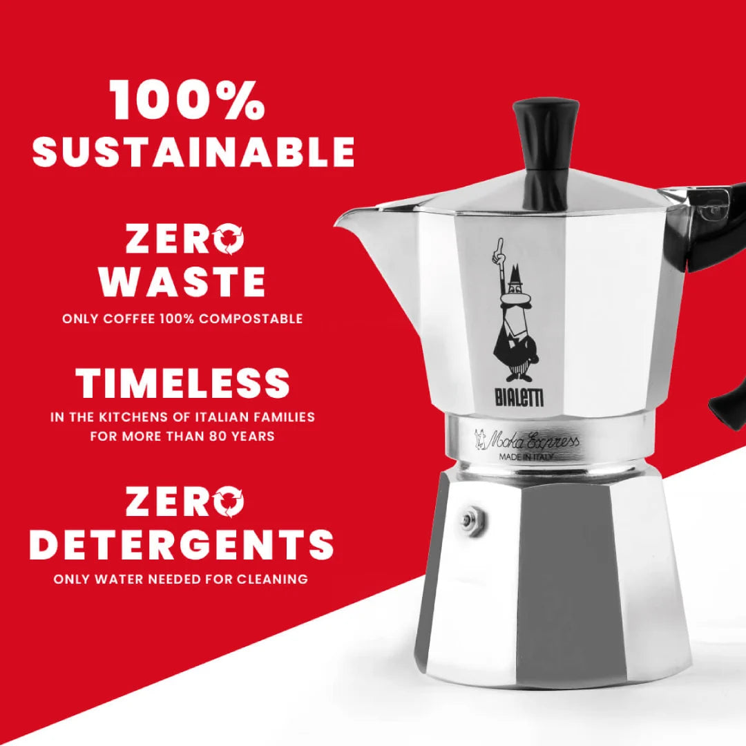 Bialetti Moka Express Stovetop Coffee Maker