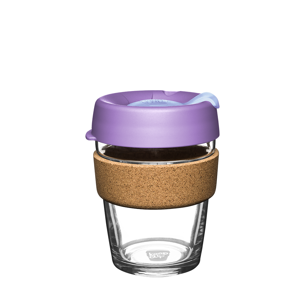 Brew Cork Glass Cup - 12oz | Moonlight