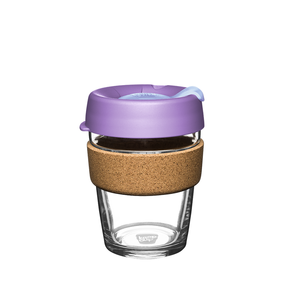 Brew Cork Glass Cup - 12oz | Moonlight