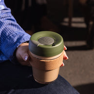 Brew Cork Glass Cup - 12oz | Pine