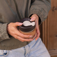 Brew Cork Glass Cup - 8oz | Almond