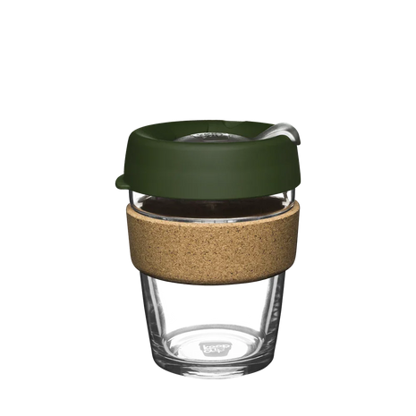 Brew Cork Glass Cup - 12oz | Pine