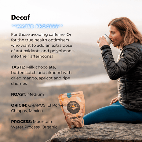Exhale Organic Decaf Coffee — product detail view 2