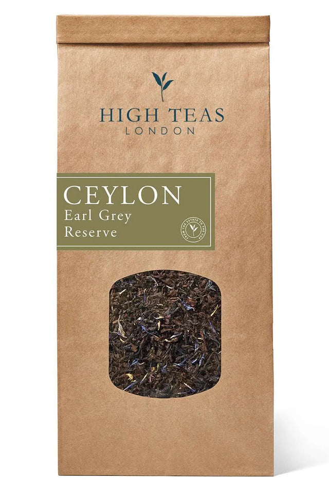 Earl Grey Reserve loose-leaf black tea with cornflowers
