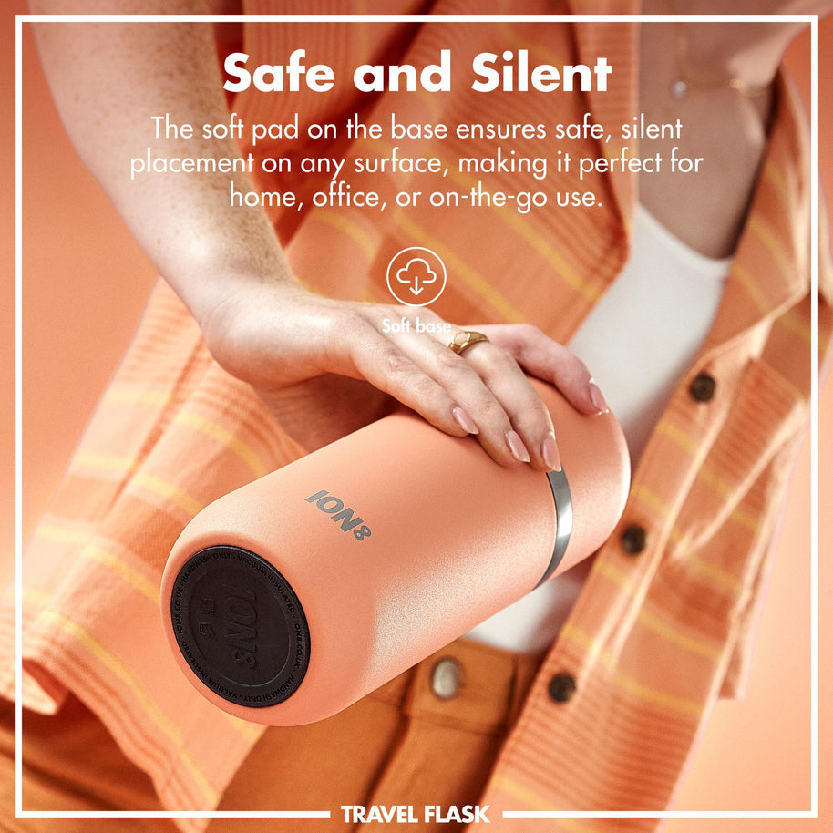 ION8 Luma Vacuum Flask & Mug — Coral, 700ml — product detail view 4