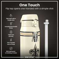 ION8 x NFL Saints Insulated Bottle — 750ml — product detail view 3