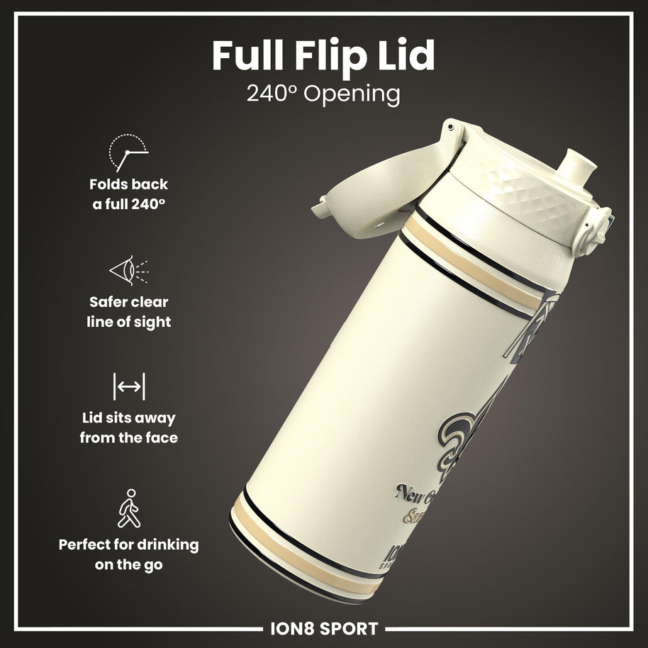 ION8 x NFL Saints Insulated Bottle — 750ml — product detail view 4