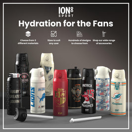 NFL x ION8 Insulated Steel Water Bottle, NFL Titans, 750ml (24oz)