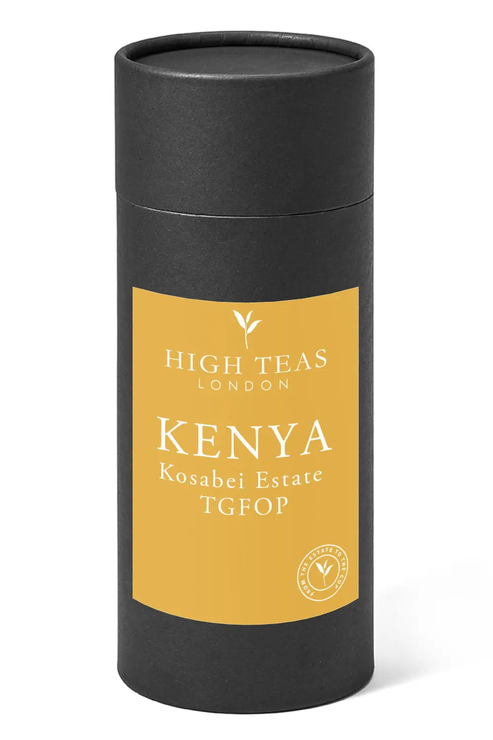 Kosabei Estate TGFOP gift tube packaging