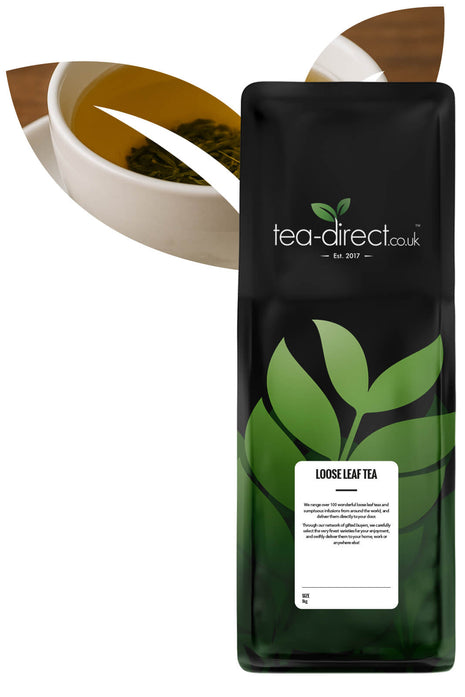 Tea-Direct Sencha Genmai Cha loose-leaf tea