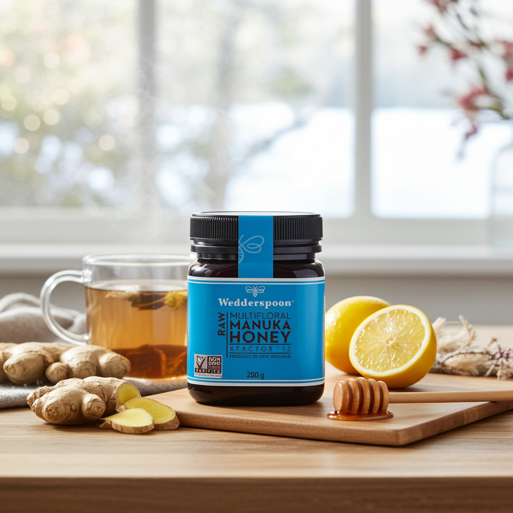Wedderspoon Raw Manuka Honey KFactor 12+ — 3 × 250g