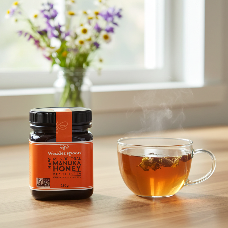 Wedderspoon Raw Manuka Honey KFactor 16+ — 250g