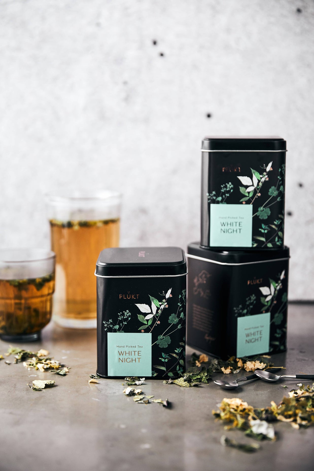 Tea Blend White Night - calming evening herbal , relaxing: 25 biodegradable bags free from plastic