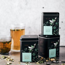 Tea Blend White Night - calming evening herbal , relaxing: 25 biodegradable bags free from plastic