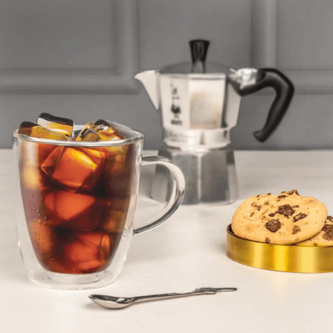 Bialetti Capri Double-Walled Glass Mugs — 2 × 350ml