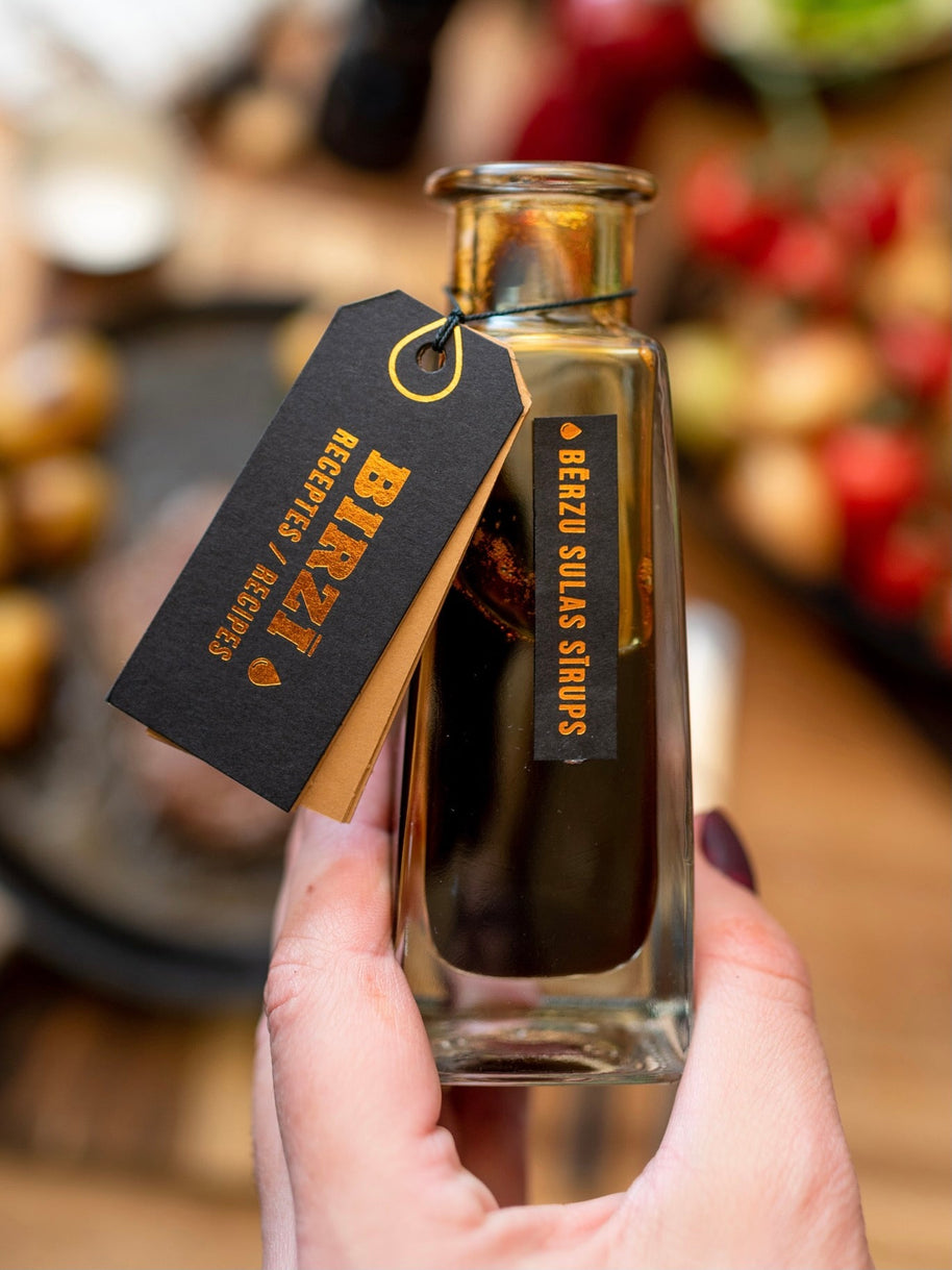 BIRZĪ birch sap syrup with the original black and copper label