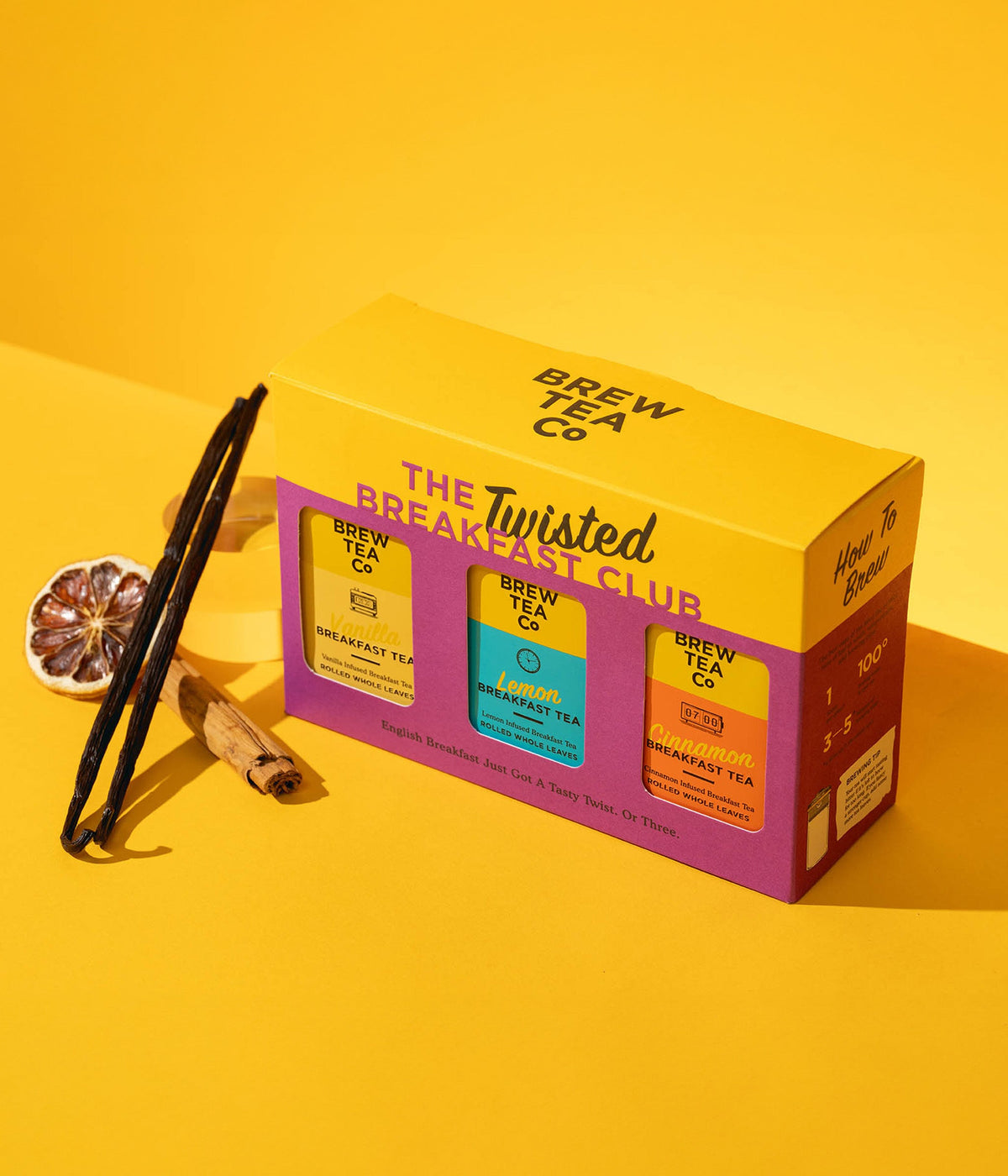 Brew Tea Co. Mini Twisted Breakfast Club — 3 × 30g Gift Set