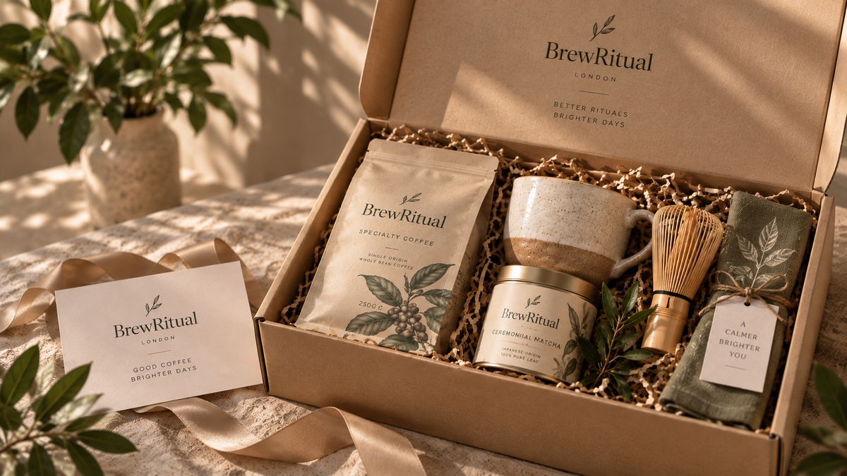 BrewRitual ritual gift box with branded packaging