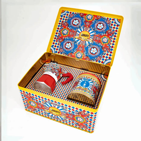 Bialetti x Dolce&Gabbana Sicilian Cart Gift Set — Moka 3 Cup & Coffee — product detail view 2