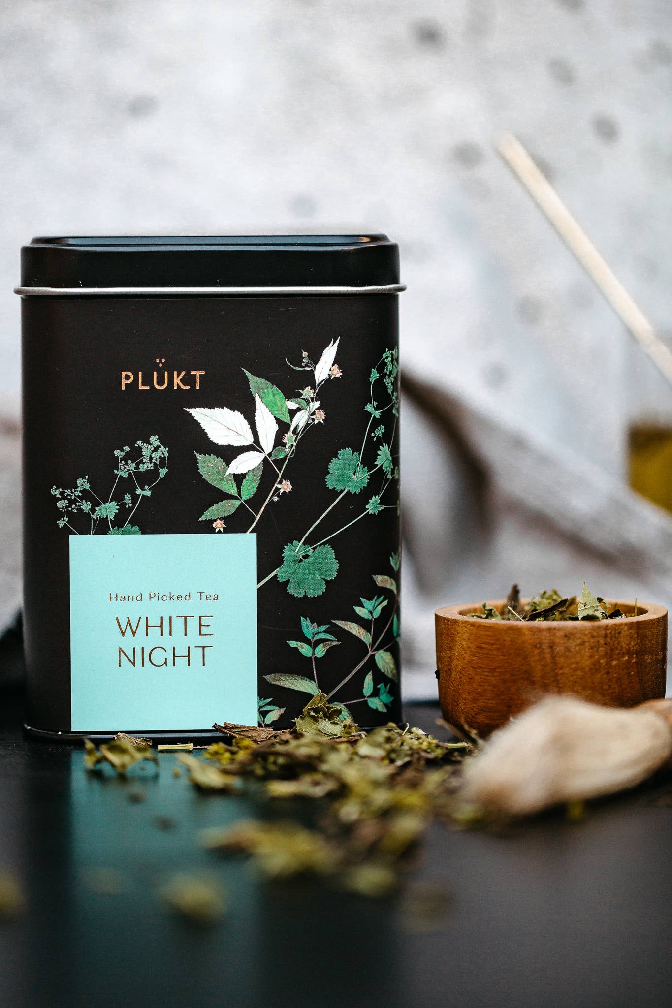 Tea Blend White Night - calming evening herbal , relaxing: 25 biodegradable bags free from plastic