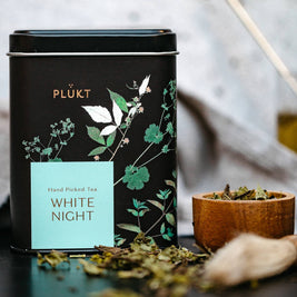 Tea Blend White Night - calming evening herbal , relaxing: 25 biodegradable bags free from plastic