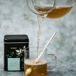 Tea Blend White Night - calming evening herbal , relaxing: 25 biodegradable bags free from plastic