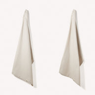 Organic Cotton Tea Towels — Herringbone Weave, Set of 2 — product detail view 5
