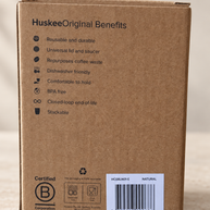 HuskeeOriginal Natural original packaging benefits and barcode