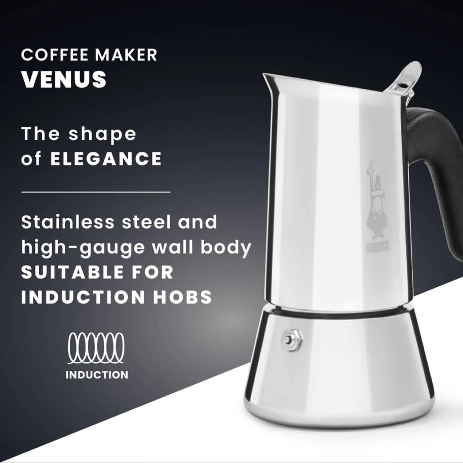 Bialetti Venus Stainless-Steel Stovetop Coffee Maker