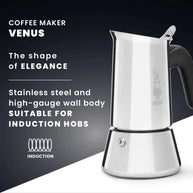 Bialetti Venus Stainless-Steel Stovetop Coffee Maker