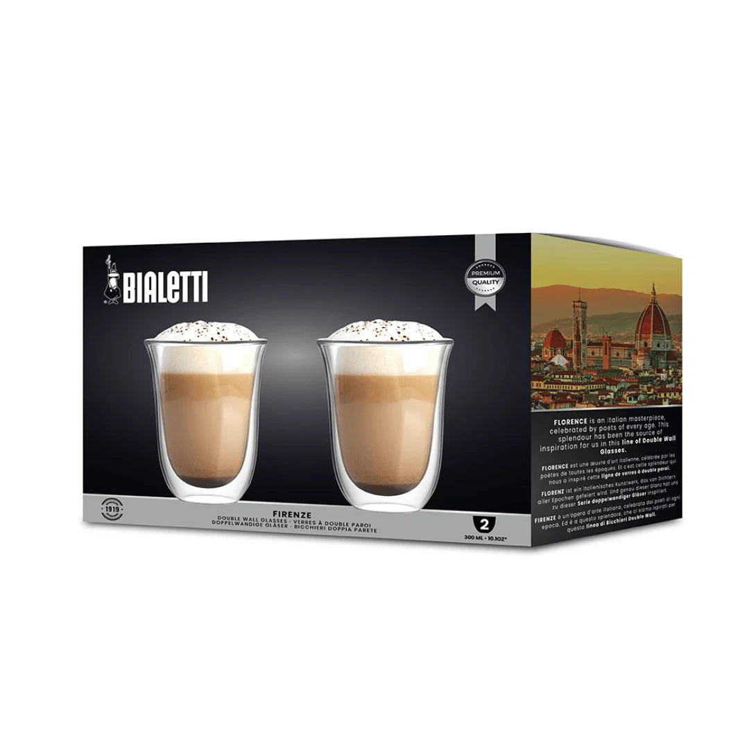 Bialetti Firenze Double-Walled Glasses — 2 Pack