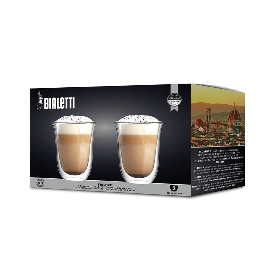 Bialetti Firenze Double-Walled Glasses — 2 Pack