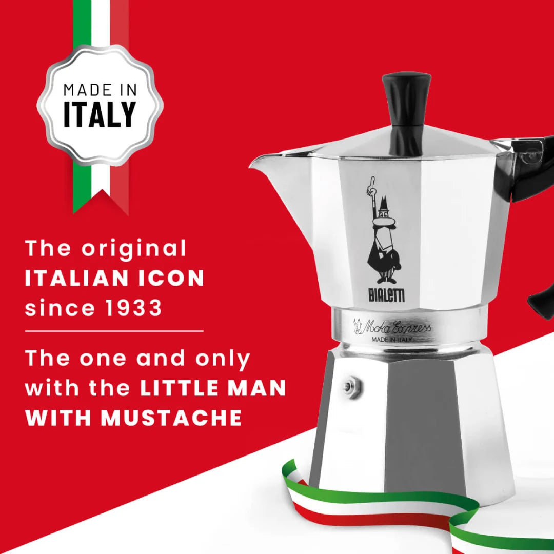 Bialetti Moka Express Stovetop Coffee Maker