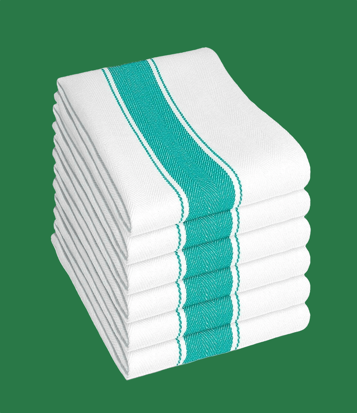 OLIVIA ROCCO Herringbone Cotton Tea Towels — Set of 6 — alternate finish view 3