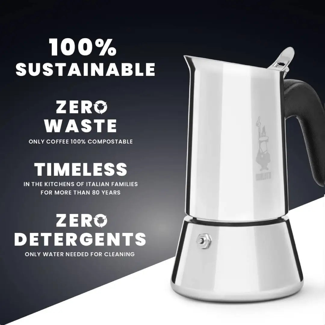 Bialetti Venus Stainless-Steel Stovetop Coffee Maker