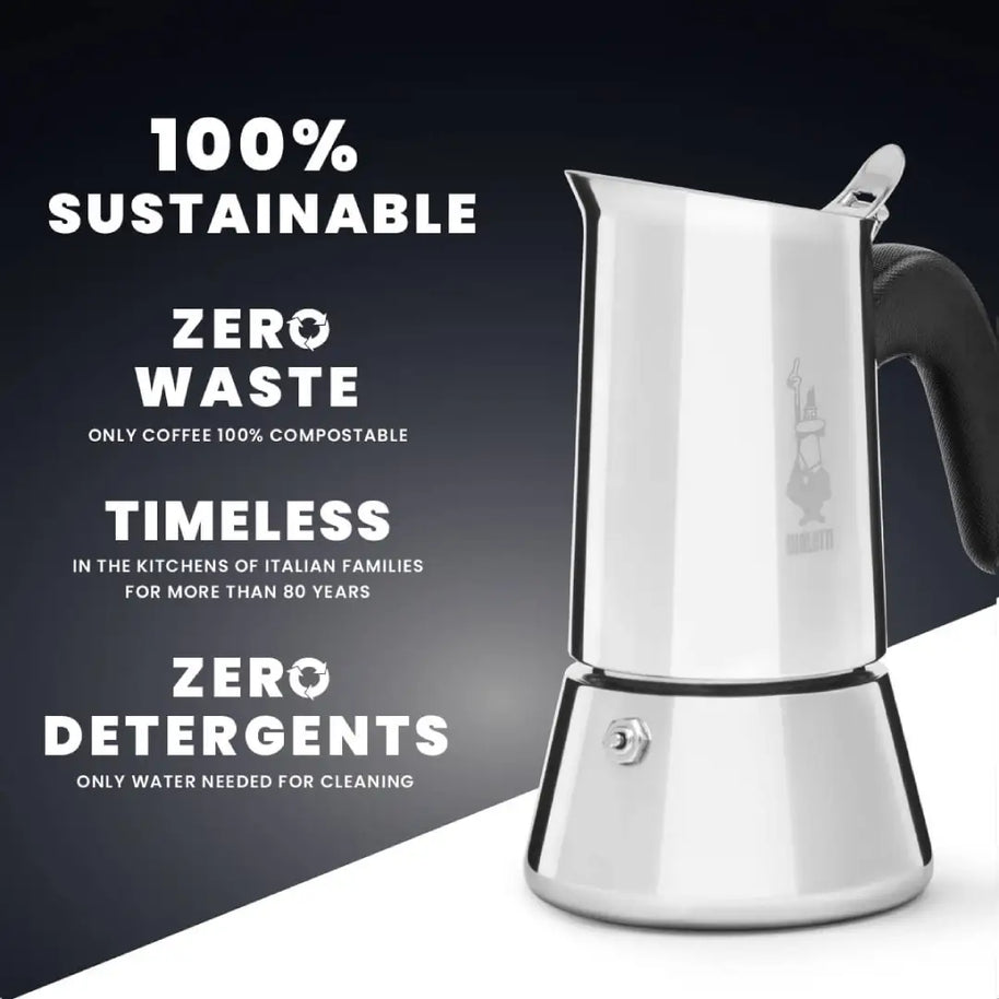 Bialetti Venus Stainless-Steel Stovetop Coffee Maker
