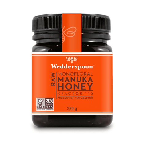 Wedderspoon Raw Manuka Honey KFactor 16+ — 250g